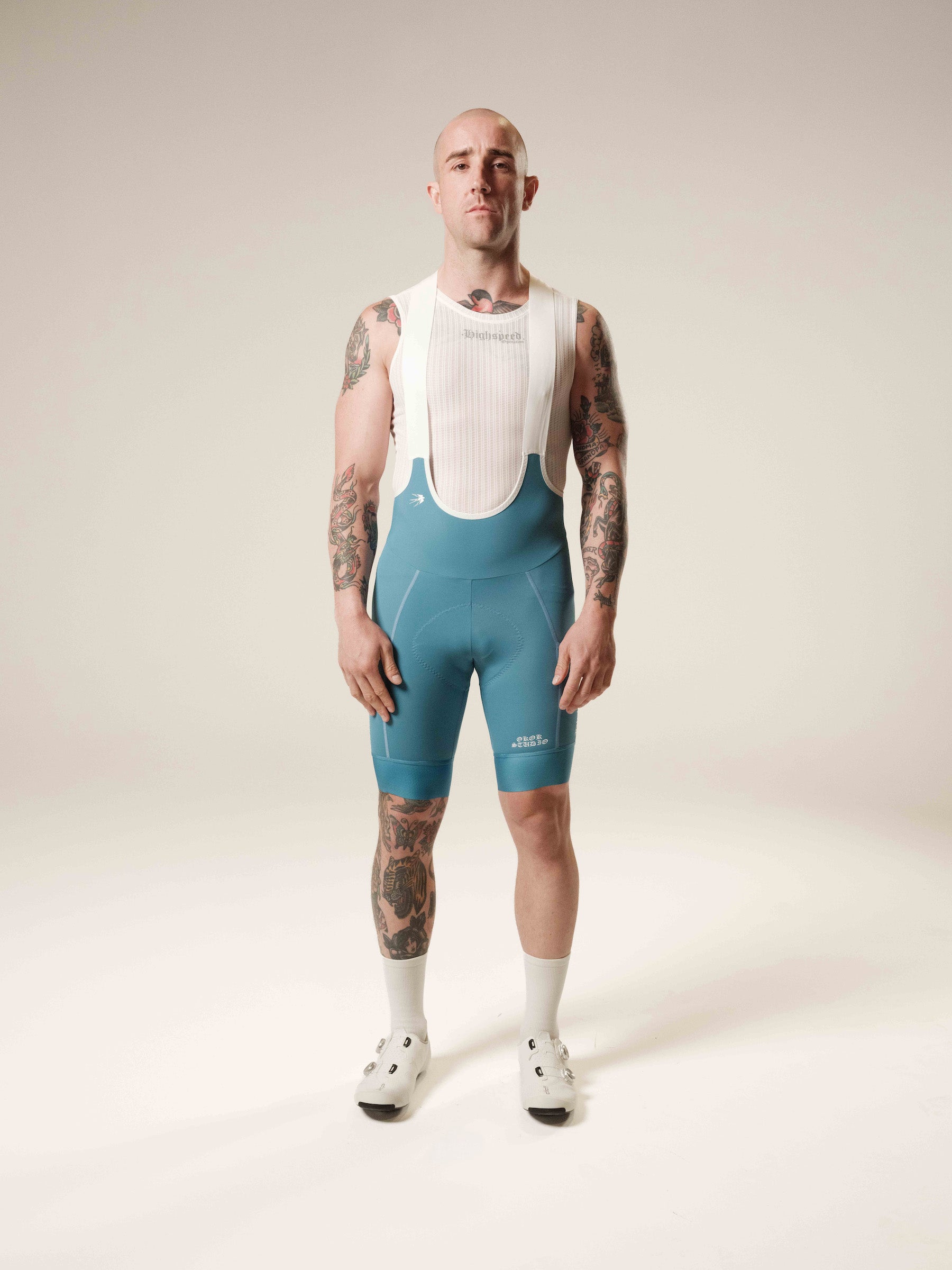 OKOK Studio Men's cargo bib shorts