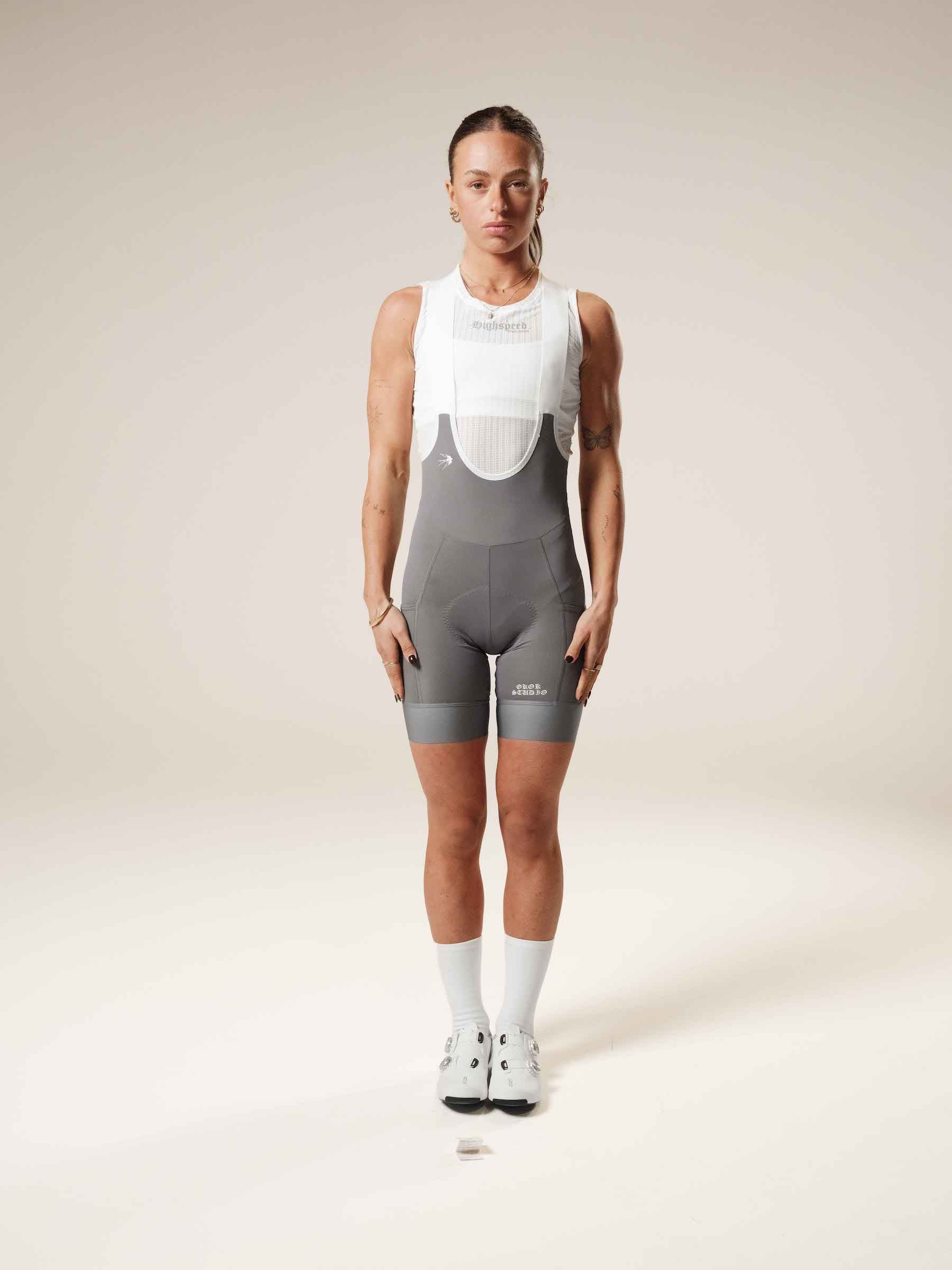 OKOK Studio Women's cargo bib shorts